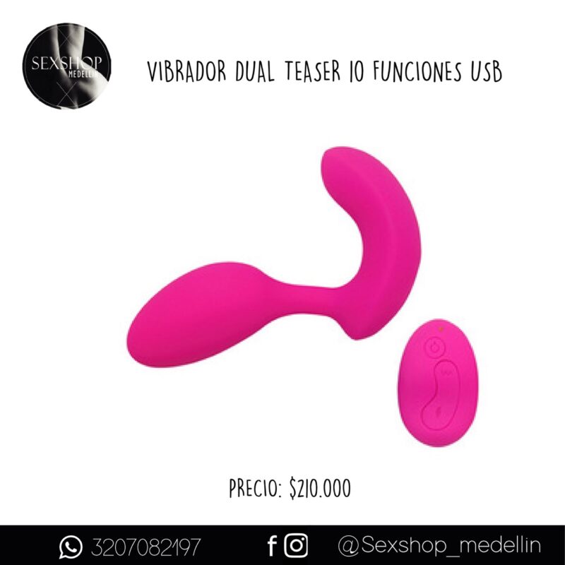 Huevo Vibrador Dual Teaser USB-CL - Imagen 1