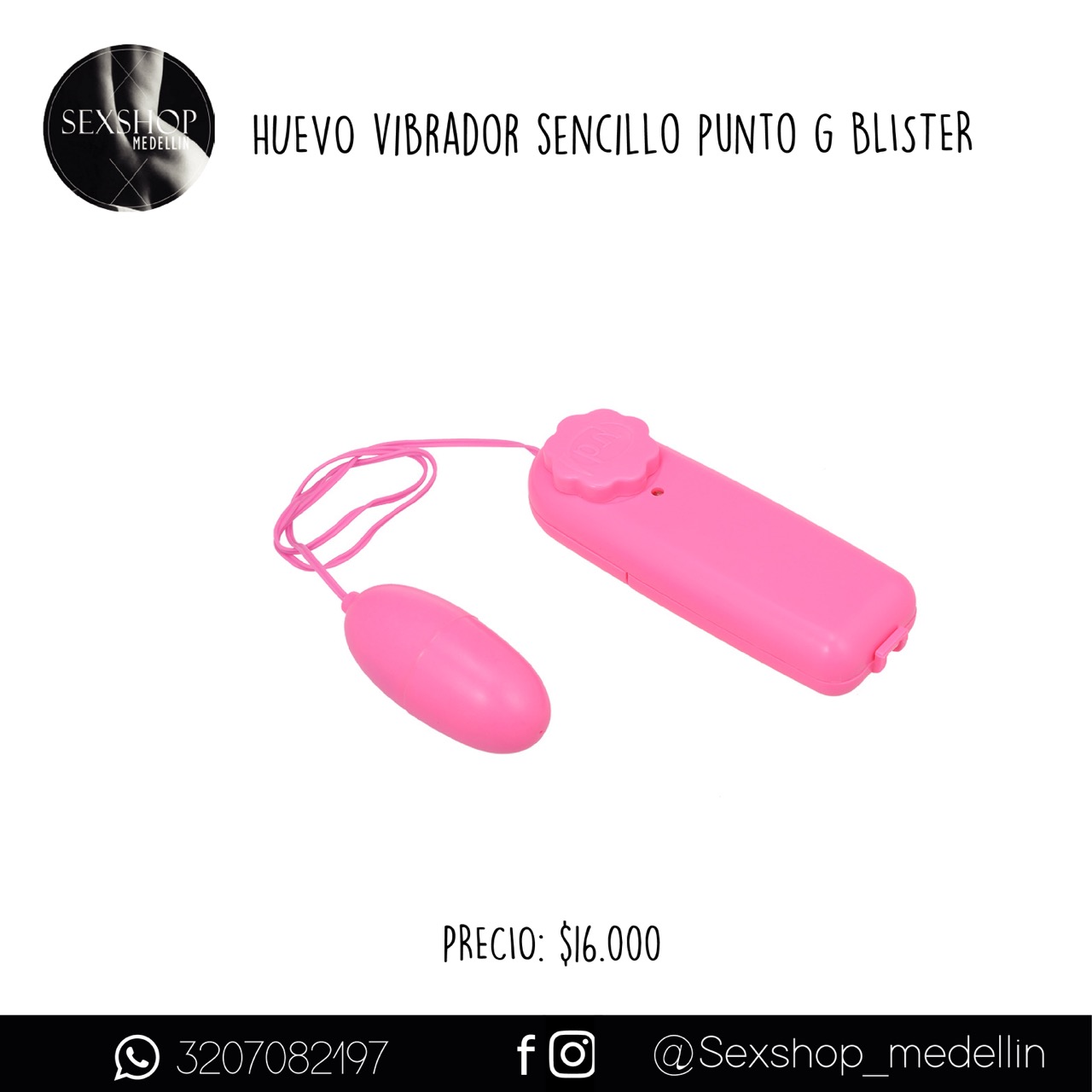 Huevo Vibrador Sencillo Punto G Blister- CL
