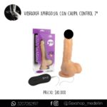 Vibrador Aphrodisia Con Chupa 7 Pulgadas