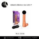 Vibrador Aphrodisia Con Chupa 9 Pulgadas