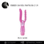 Vibrador Con Doble Penetración Osiris - Xcel 27 Cm*