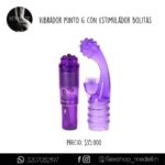 Vibrador Crystal Tickler Punto G Con Estimulador Bolitas