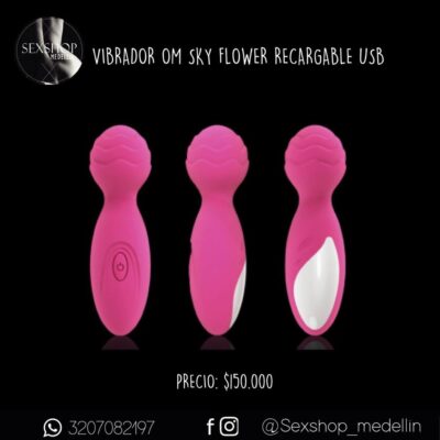 Vibrador Hitachi OM SKY Flower Recargable USB