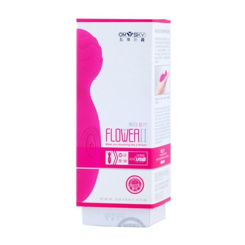 Vibrador Hitachi OM SKY Flower Recargable USB - Imagen 3