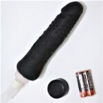 Vibrador Vibrating Cock Estrias Negro - Imagen 3
