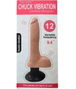 Vibrador Con Testiculo Chupa Chuck 9.4 Pulgadas