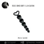 Plug Anal Bolas silicona heart X6-CL