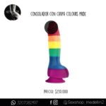 Consolador Con Chupa Lgtb Colours Pride