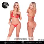 Conjunto Tanga Roja
