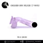 Consolador Chupa Traslucido 7.5 Pulgadas Fantasy
