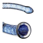 Dildo Vidrio Azul Espiral Punto G - Imagen 3