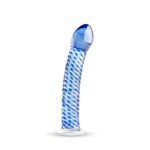 Dildo Vidrio Azul Espiral Punto G - Imagen 4