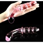 Dildo Vidrio Doble Pene Beads - Imagen 3