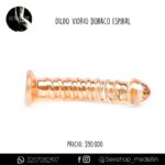 Dildo Vidrio Doraco Espiral
