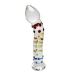 Dildo Vidrio Perlas Y Textura Punto G - Imagen 2