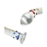 Dildo Vidrio Perlas Y Textura Punto G - Imagen 4