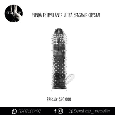 Funda Pene Estimulante Ultra Sensible Crystal-CL