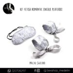 Kit Fetish Romantic Encaje Plateado-CL