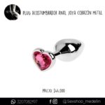 Plug  Anal Joya Corazón Metal Pequeño-CL