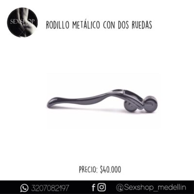 Rodillo Metálico Con Dos Ruedas-CL