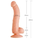 Dildo Seducer G Dong 6.8" Piel y Chocolate - Imagen 6