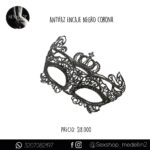 Antifaz encaje negro Corona-CL