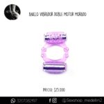 ANILLO VIBRADOR DOBLE MOTOR MORADO-CL