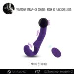 VIBRADOR STRAP-ON DOUBLE  RIDER 10 FUNCIONES USB- CL