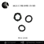 Anillos  X 3 Para Hombre STAY HARD-CL