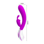 Vibrador Recargable Pretty Love HARLAN con Estimulador 12 funciones-CL - Imagen 6