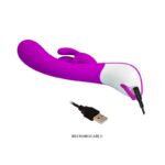 Vibrador Recargable Pretty Love HARLAN con Estimulador 12 funciones-CL - Imagen 2