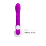 Vibrador Recargable Pretty Love HARLAN con Estimulador 12 funciones-CL - Imagen 3
