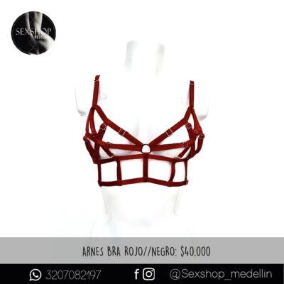 Arnés Bra Rojo/Negro