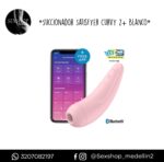 Succionador Satisfyer Curvy 2+ Rosa y Blanco-DS