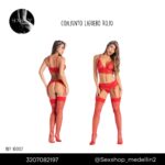 Conjunto Liguero Rojo