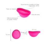 Copa Menstrual Ziggy Cup Intimina Fucsia - Imagen 3