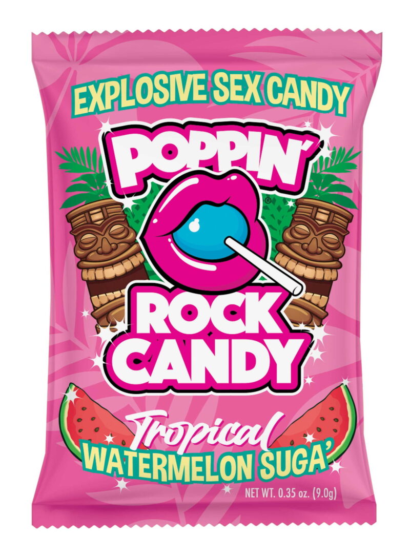 Caramelos para sexo oral Poppin' Rock Candy Watermelon Suga-CL - Imagen 1