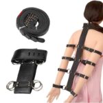 Arnés de cuello con herrajes de sometimiento en brazos–TQ