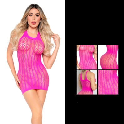 Vestido Malla Jadel Fucsia