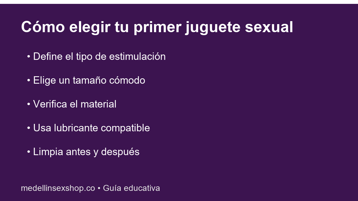Infografía: Cómo elegir tu primer juguete sexual